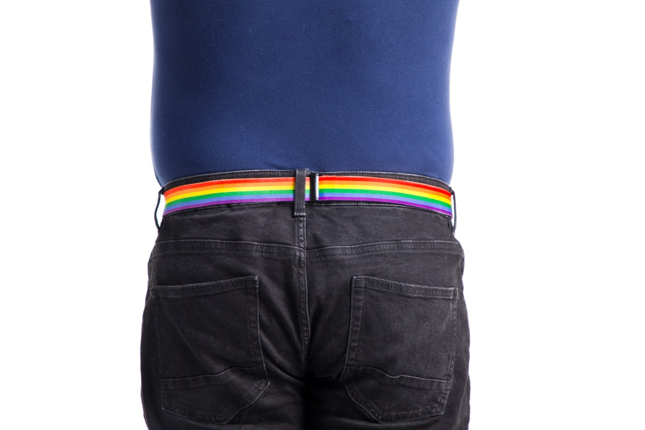 Pride Flag Buckle-Free Belt