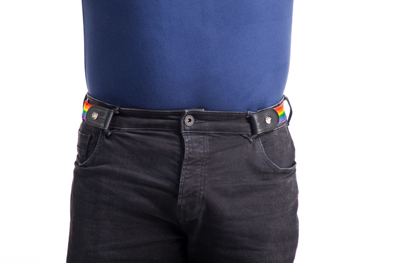 Pride Flag Buckle-Free Belt