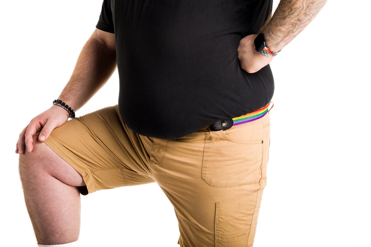 Pride Flag Buckle-Free Belt
