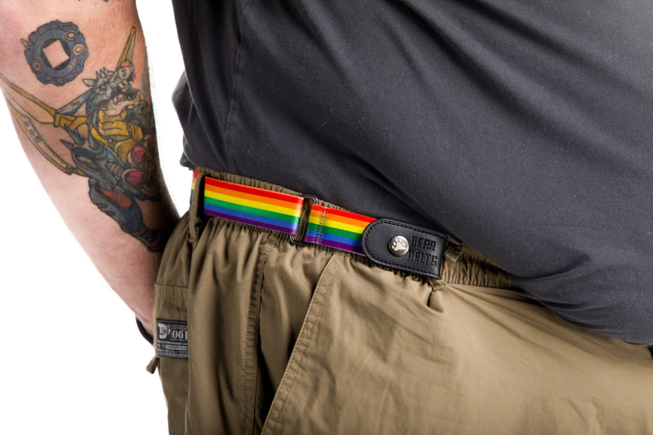 Pride Flag Buckle-Free Belt