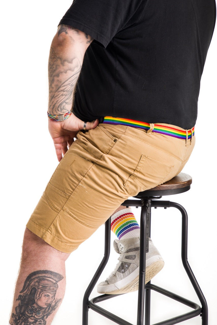 Pride Flag Buckle-Free Belt