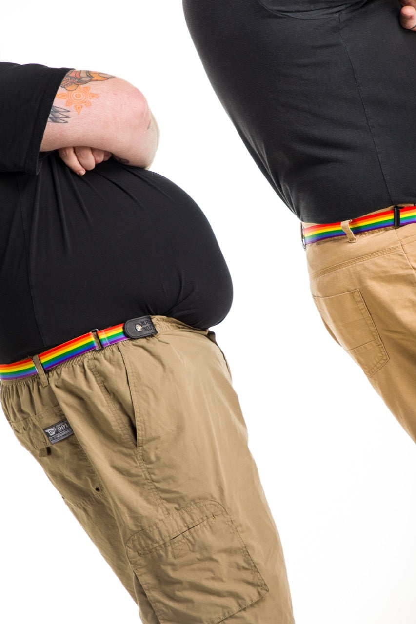 Pride Flag Buckle-Free Belt