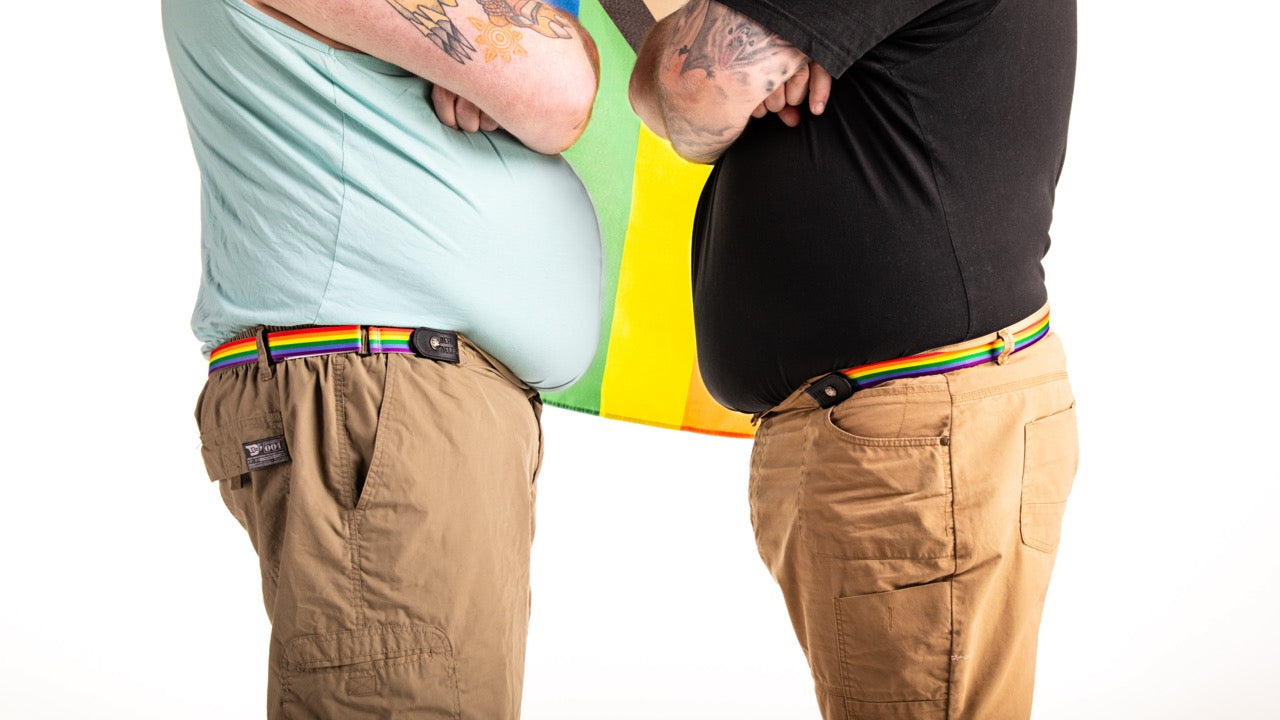 Pride Flag Buckle-Free Belt